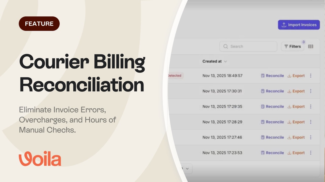 Reconcile Shipping Invoices in Minutes with Voila