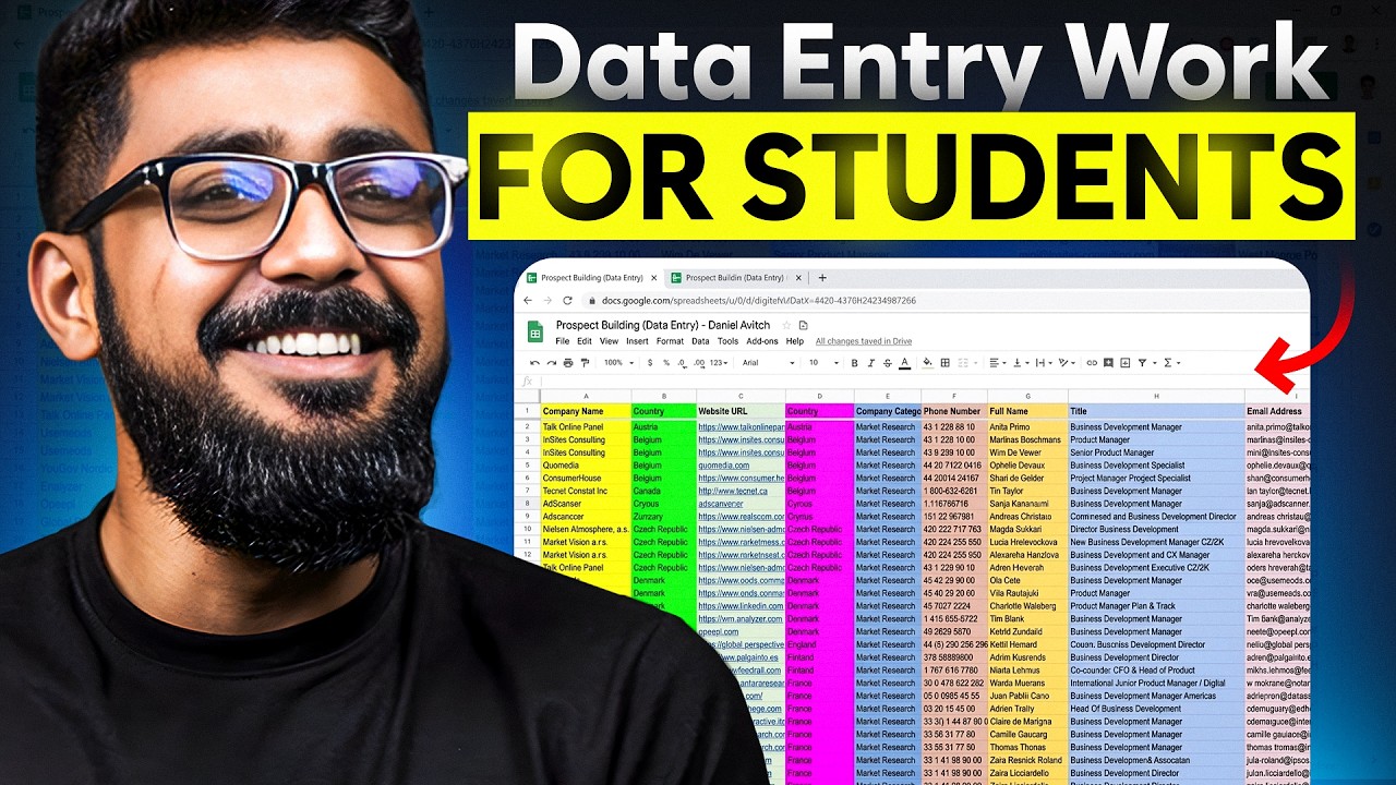 Data Entry Work on Fiverr | Data Entry Course