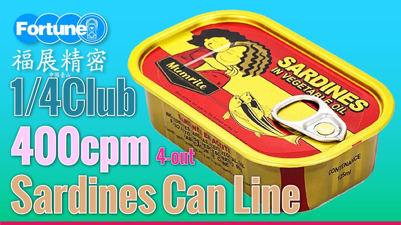 400cans per minute for making sardine cans #machine 