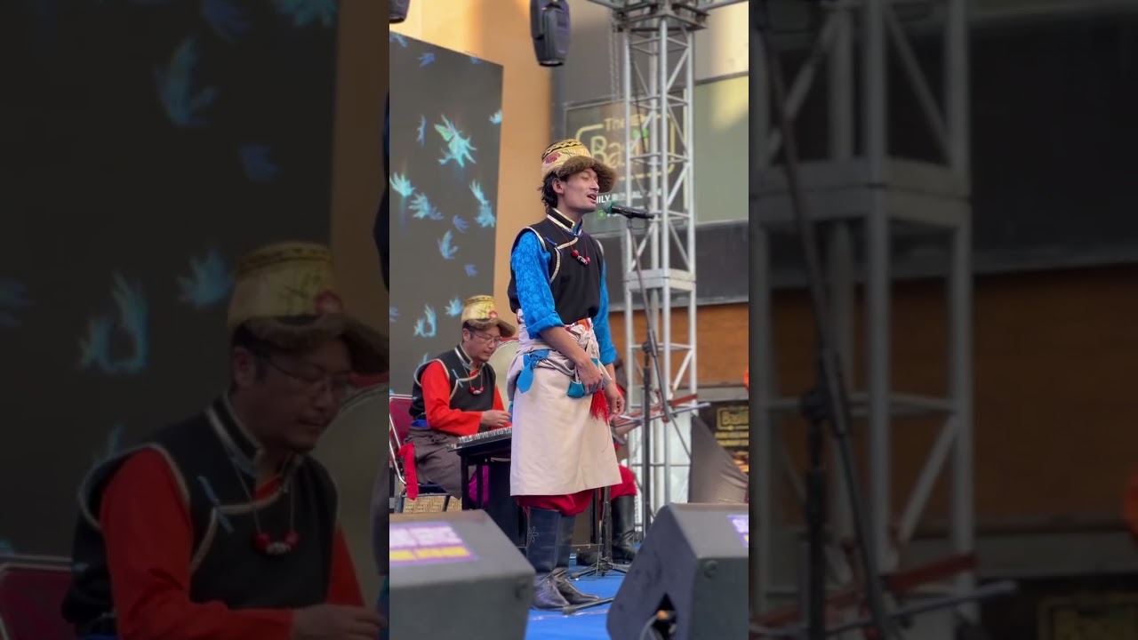 Gangjong Doeghar at the Himalayan Folk Festival 2025, Siliguri City Centre.