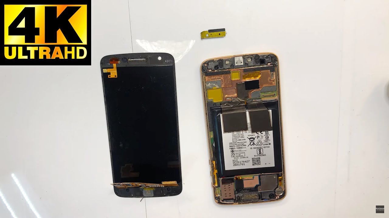 Motorola XT1650 Moto Z  - Замена Аккумулятора Разборка / Battery Replacement Disassembly