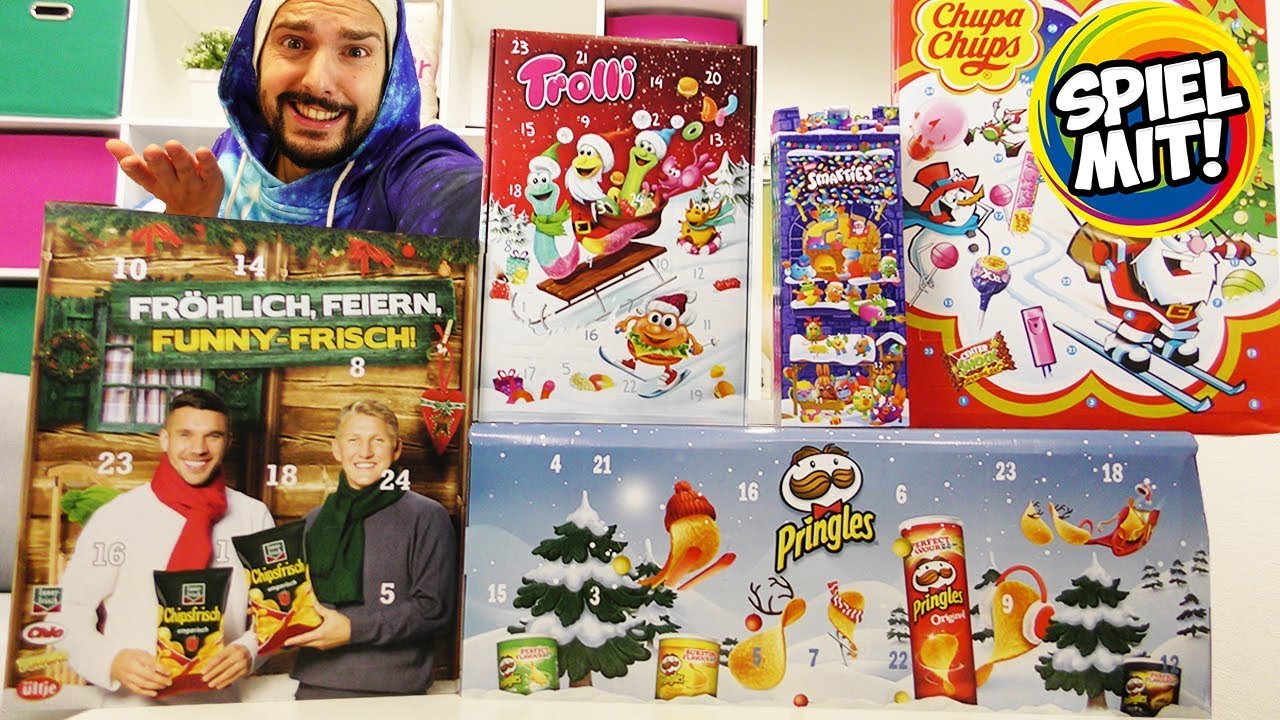 *NEU* 5 Unnötige, aber EXTREM leckere ADVENTSKALENDER 2018! Pringles, Chupa Chups, Trolli, Smarties