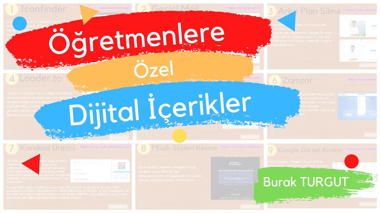 Web 2.0 Araçları Eğitimi | Öğretmenlere Yönelik Dijital İçerikler