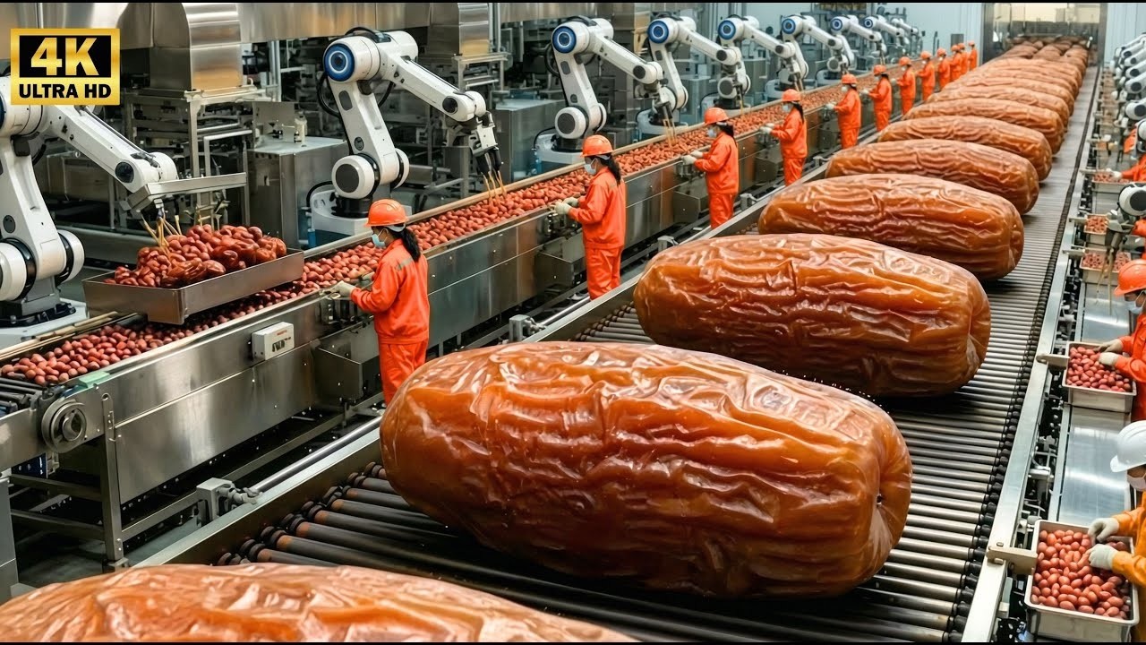 Inside USA's Famous Date Factory | From Farm to Factory Full Process Revealed