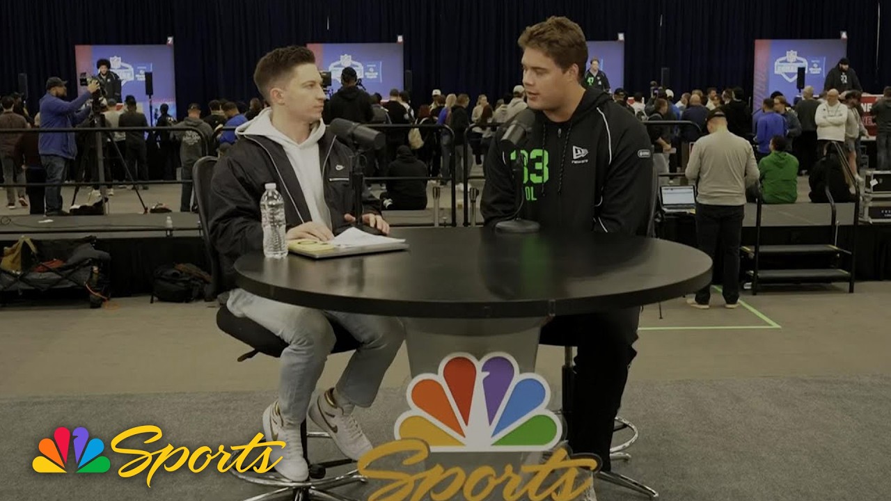 Utah offensive tackle Caleb Lomu balancing wedding planning and scouting combine | NFL on NBC