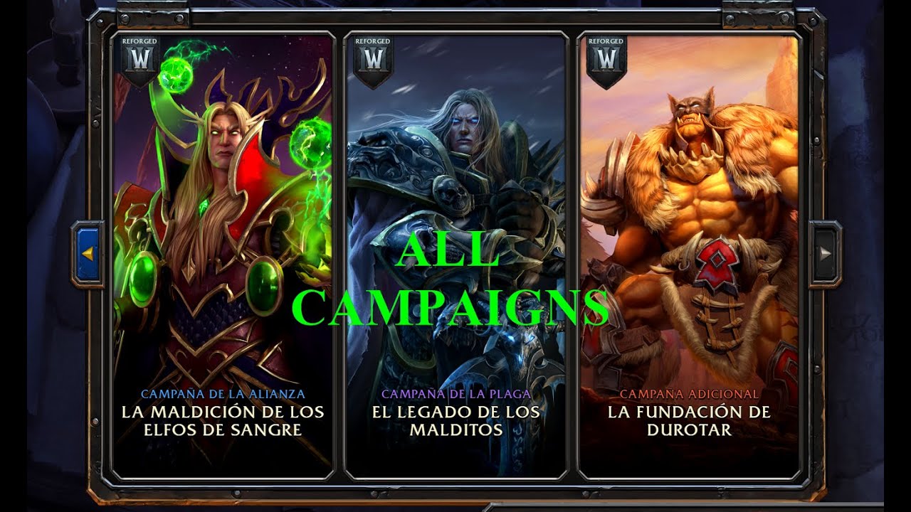 ¡DESBLOQUEA todas las CAMPAÑAS de Warcraft III en 10 minutos!