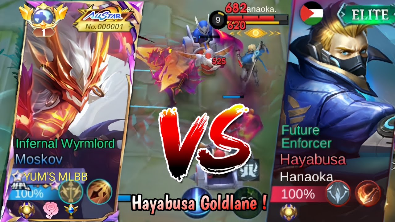 TOP GLOBAL MOSKOV MELAWAN HAYABUSA GOLDLANE❓META BARU HAYA GOLD‼️