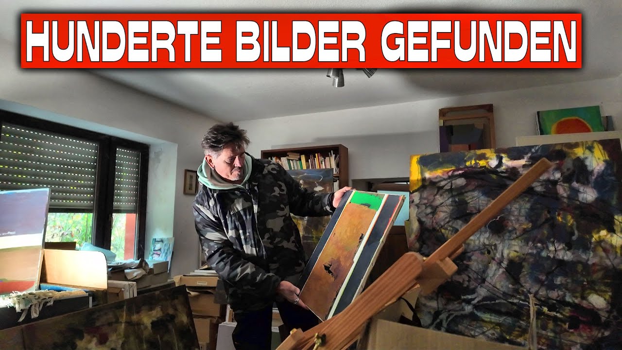 Hunderte Bilder und Gemälde im Haus des Künstlerpaar gefunden 😲😲😲😲
