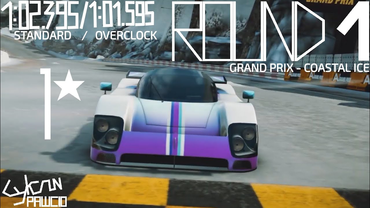 Asphalt Legends - Grand Prix - XJR-9 - Round 1 (Coastal Ice) - 1:02.395 1*/ 1:01.595 1* OC