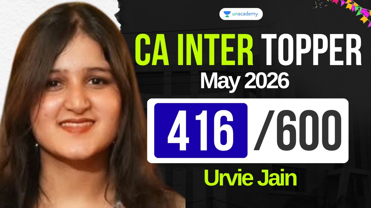 CA Inter May 2026 Topper Urvie Jain | CA Inter May Results | CA Inter Success Story