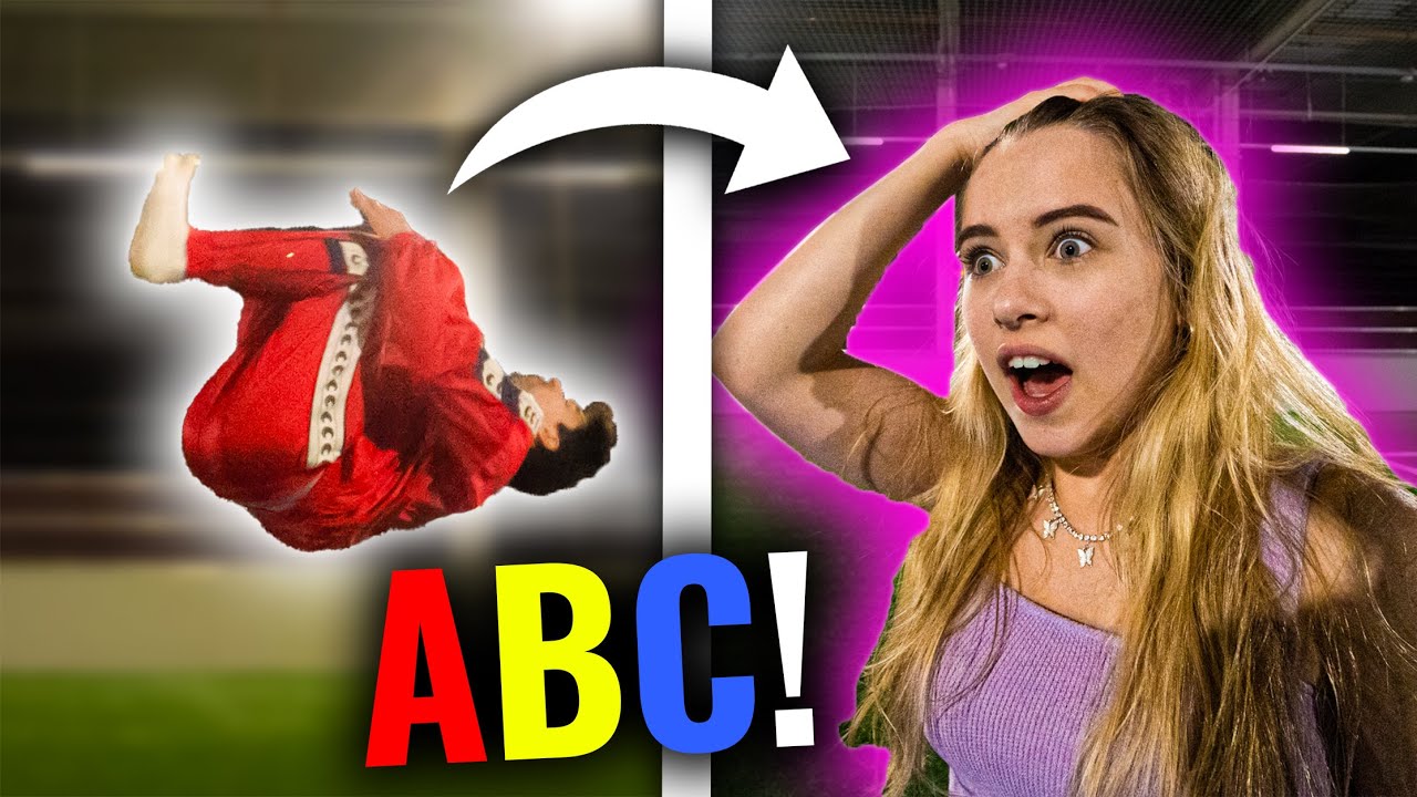 WE'RE DOING THE ABC TURN CHALLENGE ON AN AIRTRACK! II VLOG 416