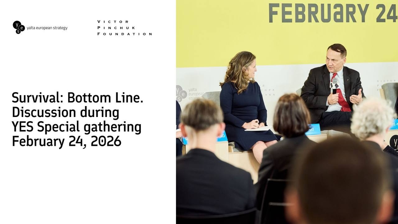 Survival: Bottom Line. Radosław Sikorski, Chrystia Freeland