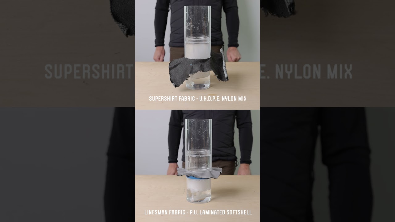 Supershirt v Linesman fabric. Which is more breathable? #adventurespec #lightisright #science