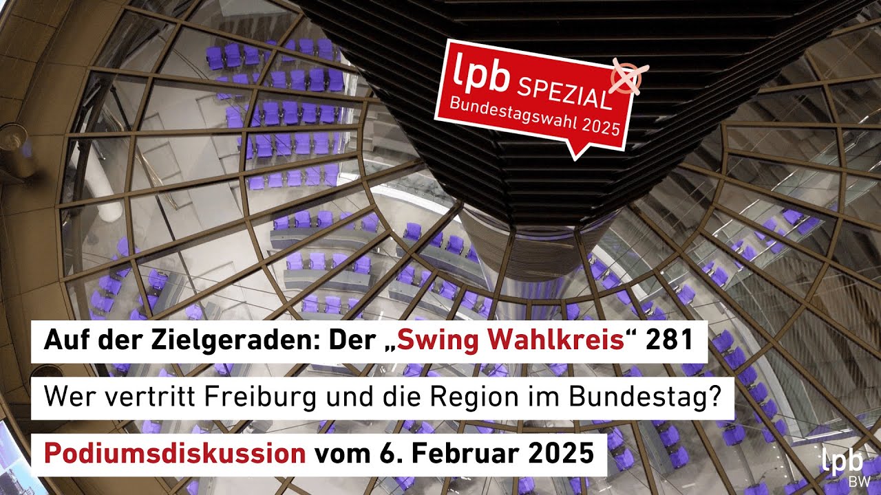 Podiumsdiskussion zur Bundestagswahl | Auf der Zielgeraden | Wahlkreis 281 Freiburg