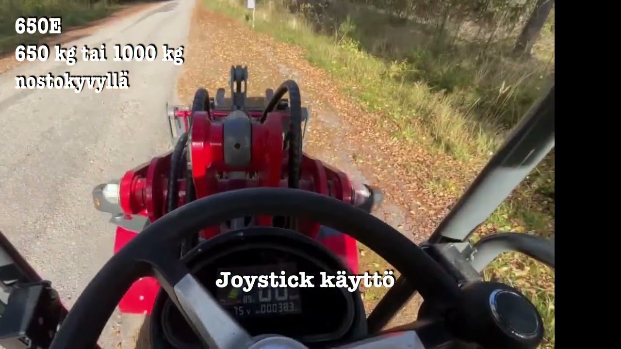 Esittelyvideo 650E akkutoiminen kuormaaja Lataa K&auml;yt&auml; Nauti