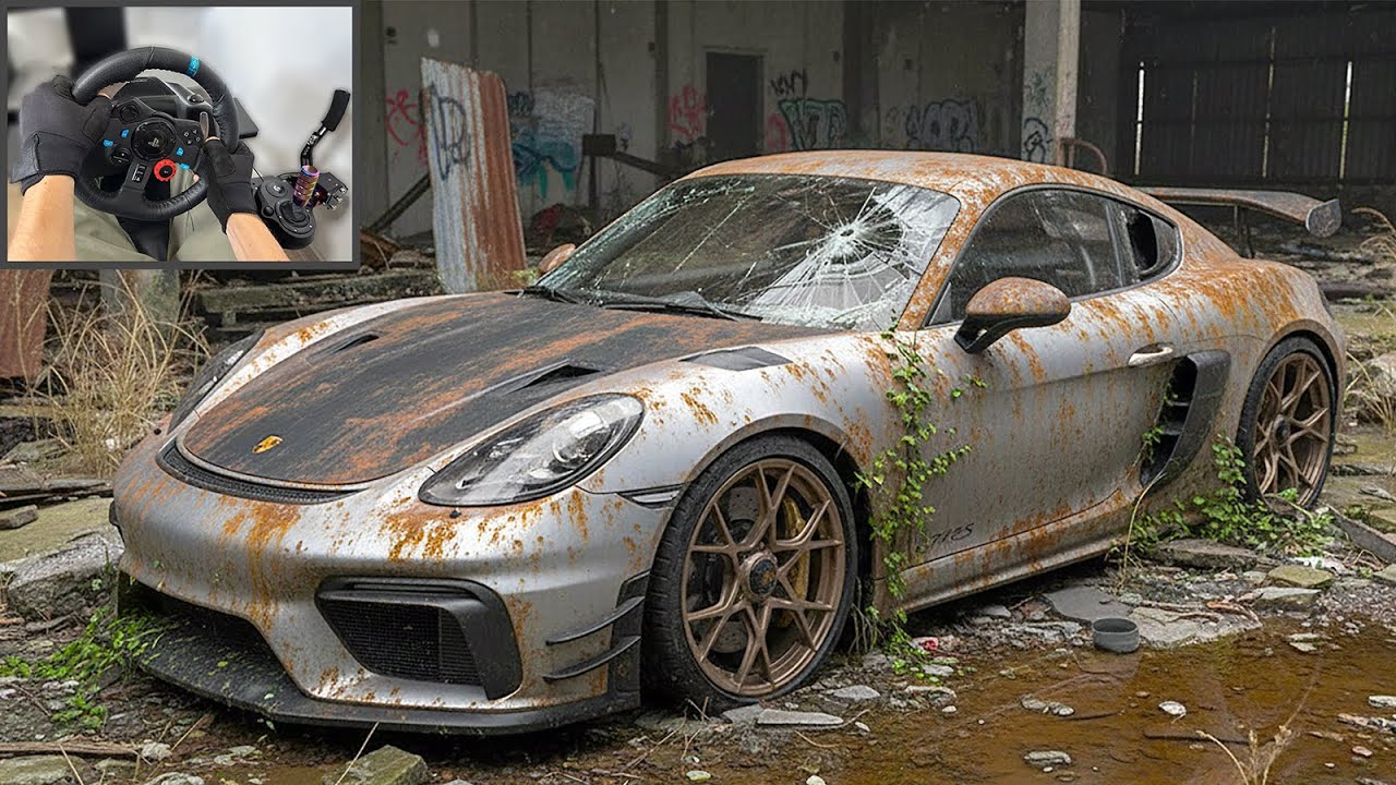 Rebuilding Porsche Cayman GT4 RS – Forza Horizon 5 Realistic Steering Wheel Gameplay
