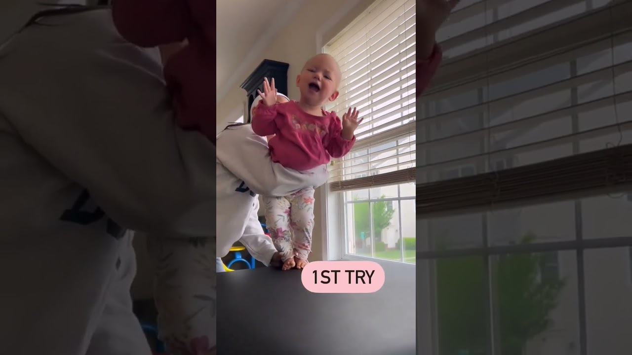 baby learning to stand #babyexercise #pediatricphysiotherapy #physiotherapy