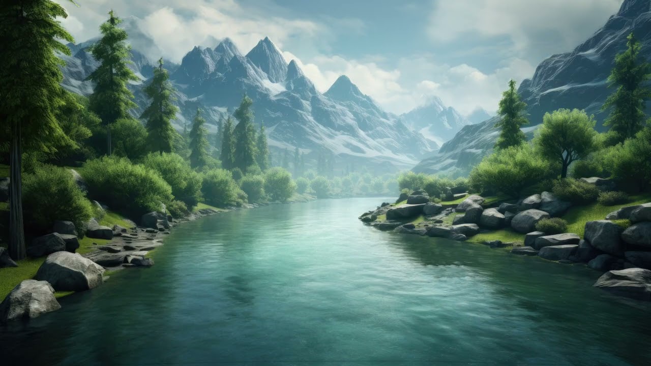 Relaxing Scenery with Calming Ambience #38 (River)