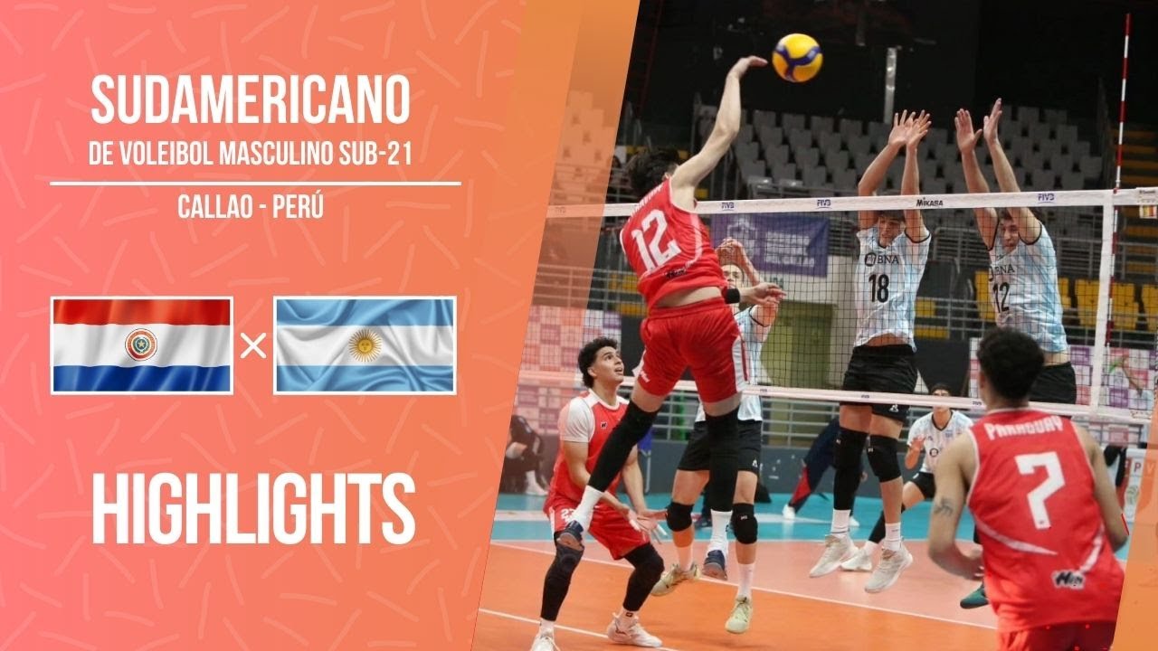 PARAGUAY 🆚 ARGENTINA [4K]  | Highlights | Sudamericano de voleibol masculino sub 21 2024