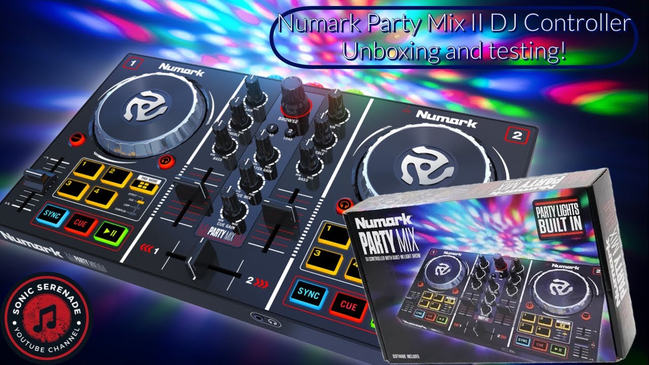 It has built in lights! Numark Party Mix II DJ Controller Unboxing and Testing!