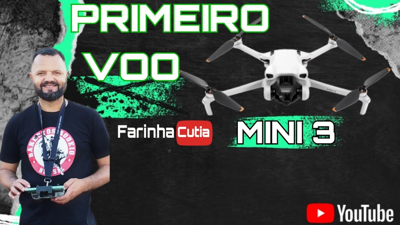 Primeiro voo do meu Drone  DJI Mini 3