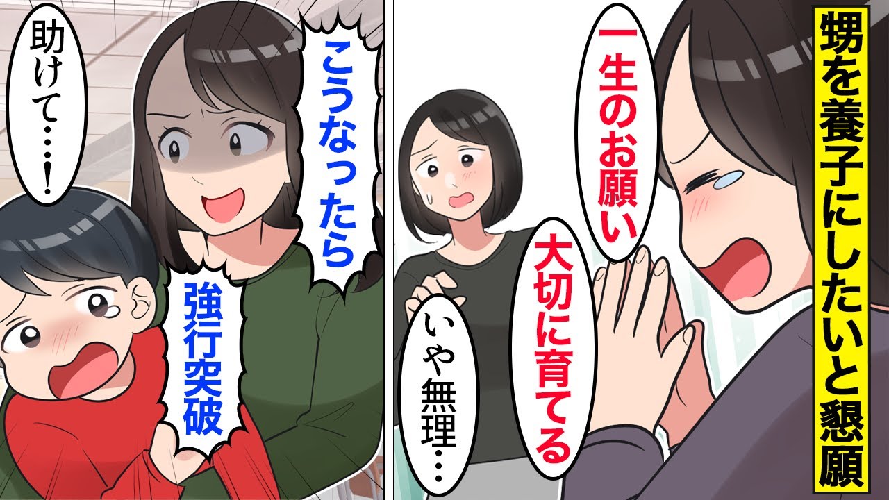 【漫画】義姉「ちょうだいよ！」甥を養子にしたいと懇願する義姉【ママのソノ】【スカッと漫画】【マンガ動画】