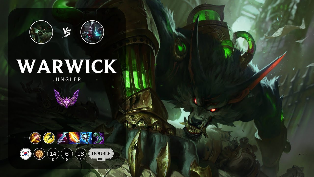 Warwick Jungle vs Ekko - KR Master Patch 14.1