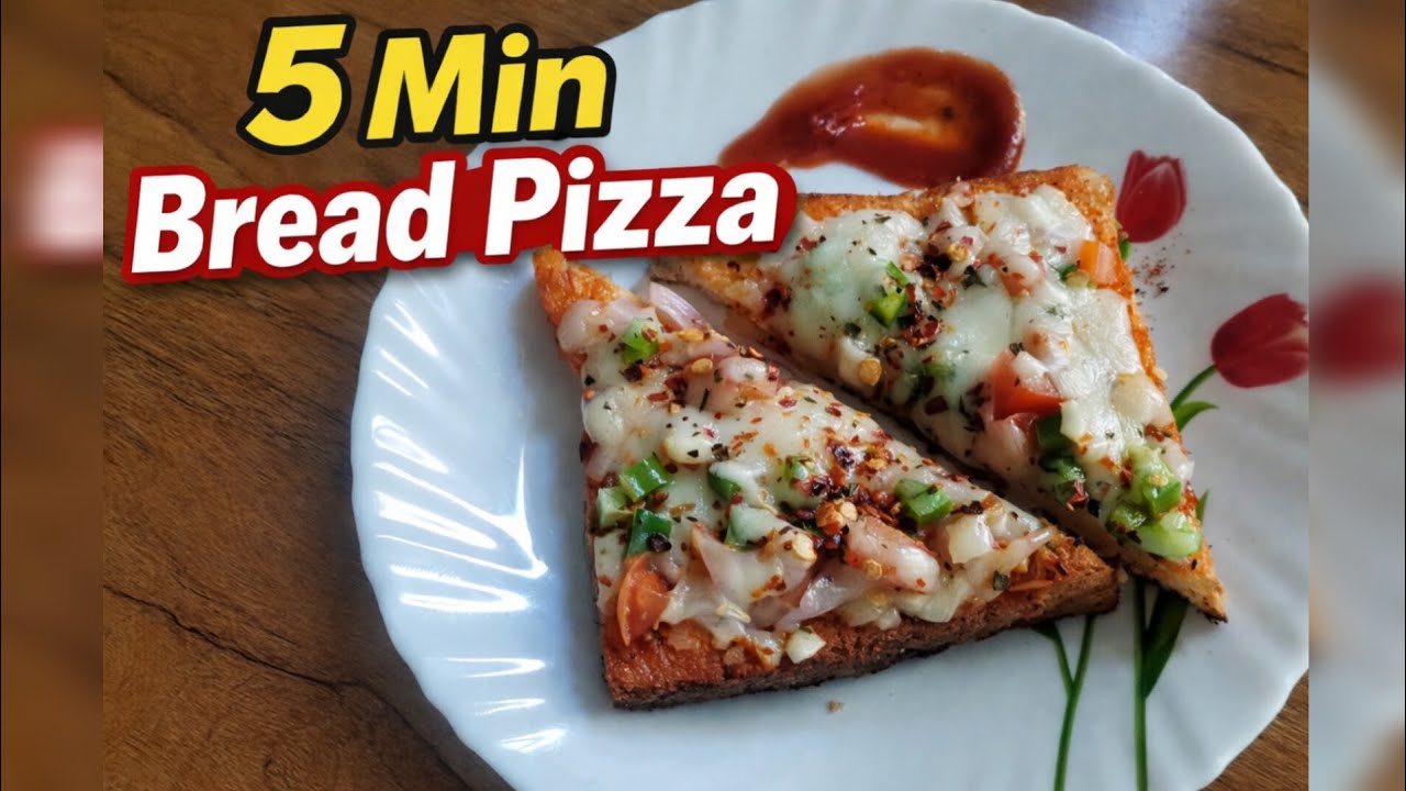 5 मिनिटांत झटपट Bread Pizza 🍕 | Quick & Easy Recipe