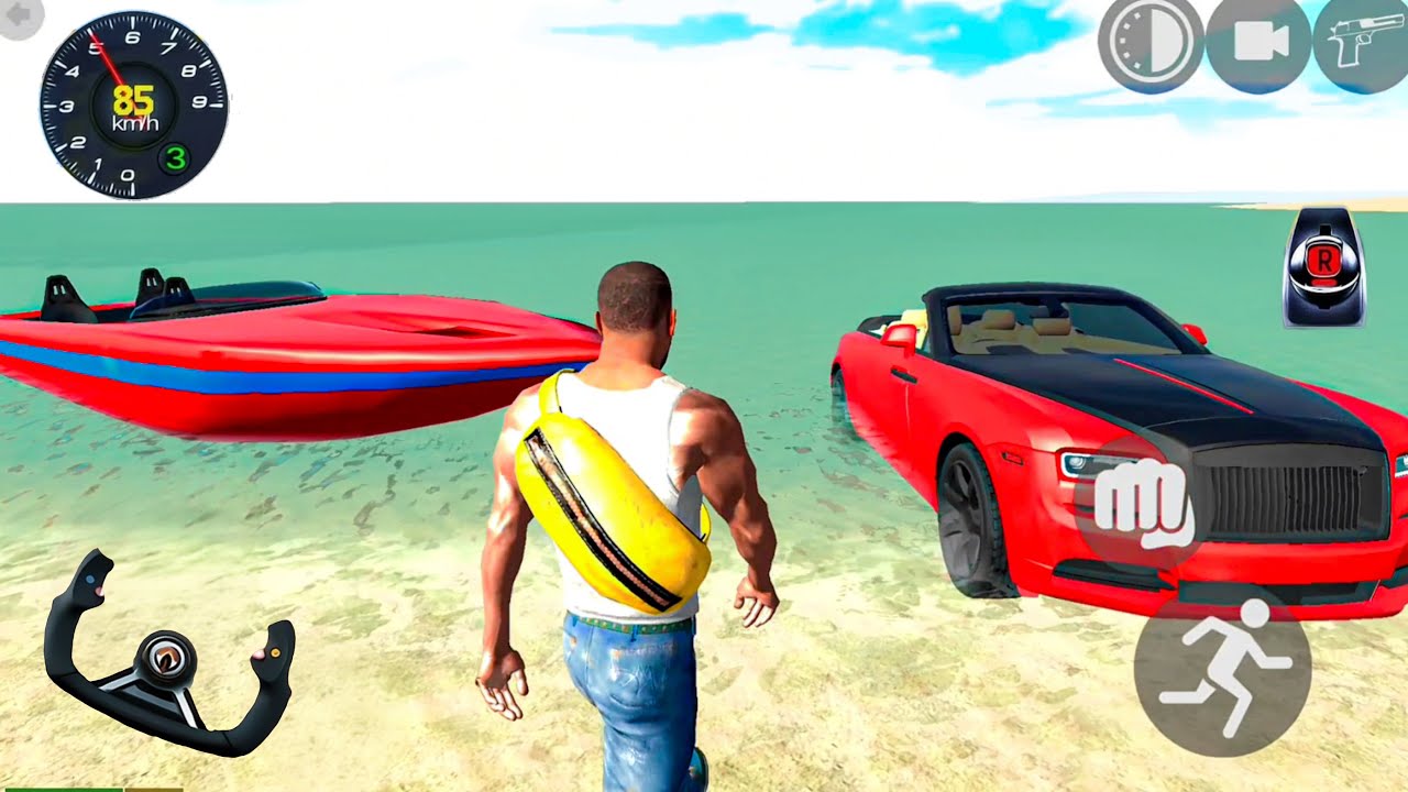 Indian Rolls Royce Boat and Horse in Open City Simulator - Android Gameplay