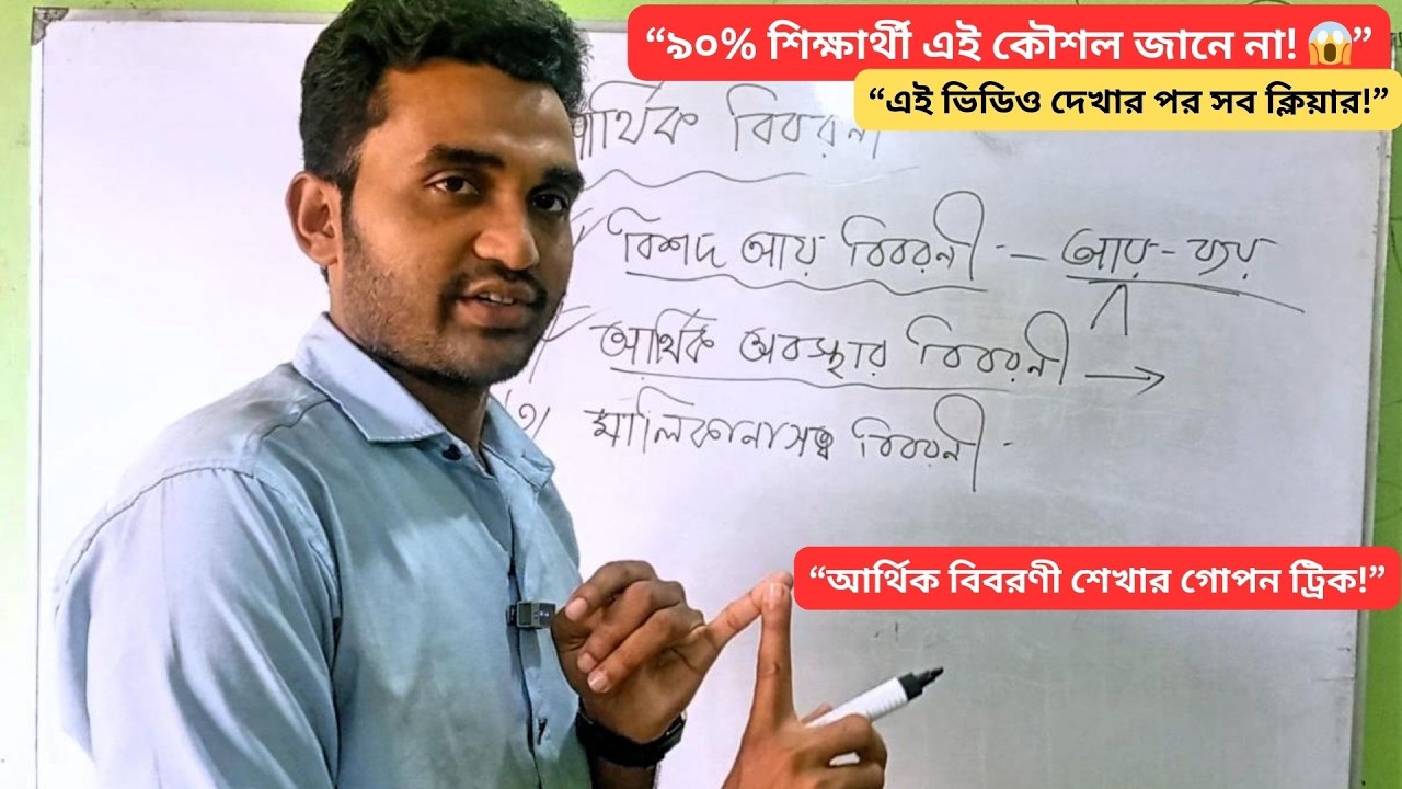 আর্থিক বিবরণী | আর্থিক অবস্থার বিবরণী আলোচনা