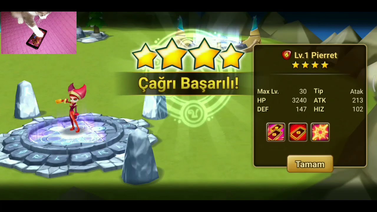 Summoners war scroll I'm opening it.. nat 5 fire  Hell lady