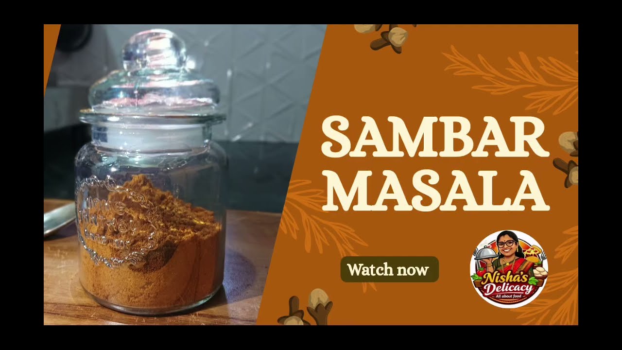 Sambar Masala Recipe | For Instant Sambar Making | Easy mix 