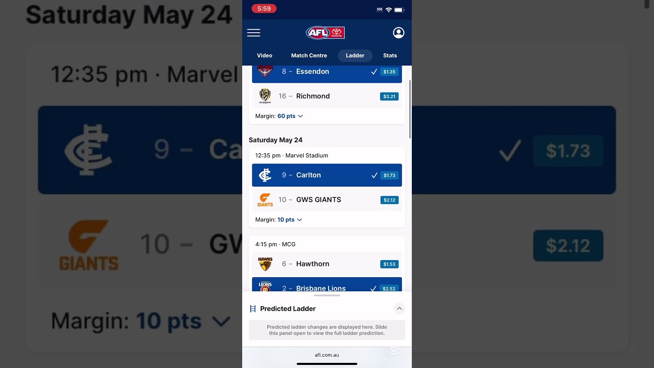 My AFL Round 11 2025 tips!