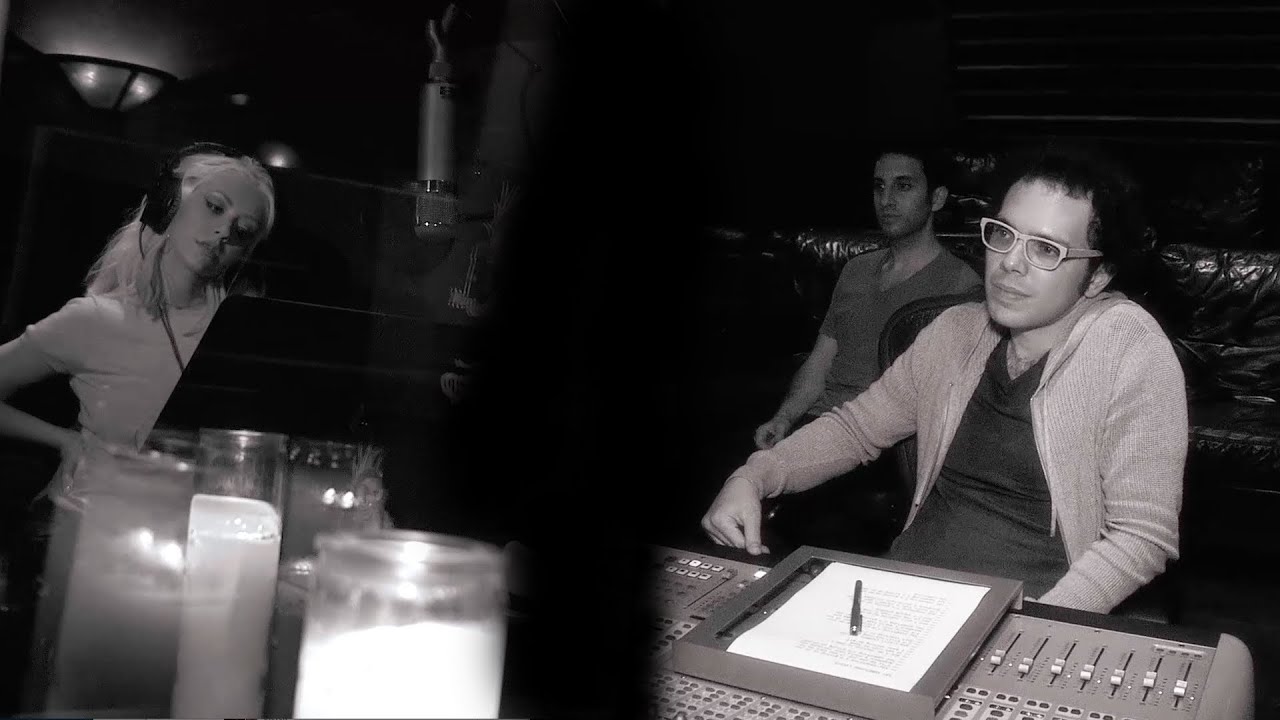 Christina Aguilera in the Studio With A Great Big World 