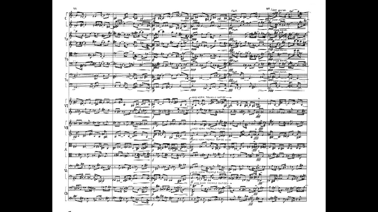 Iannis Xenakis -  Eridanos [w/ score]