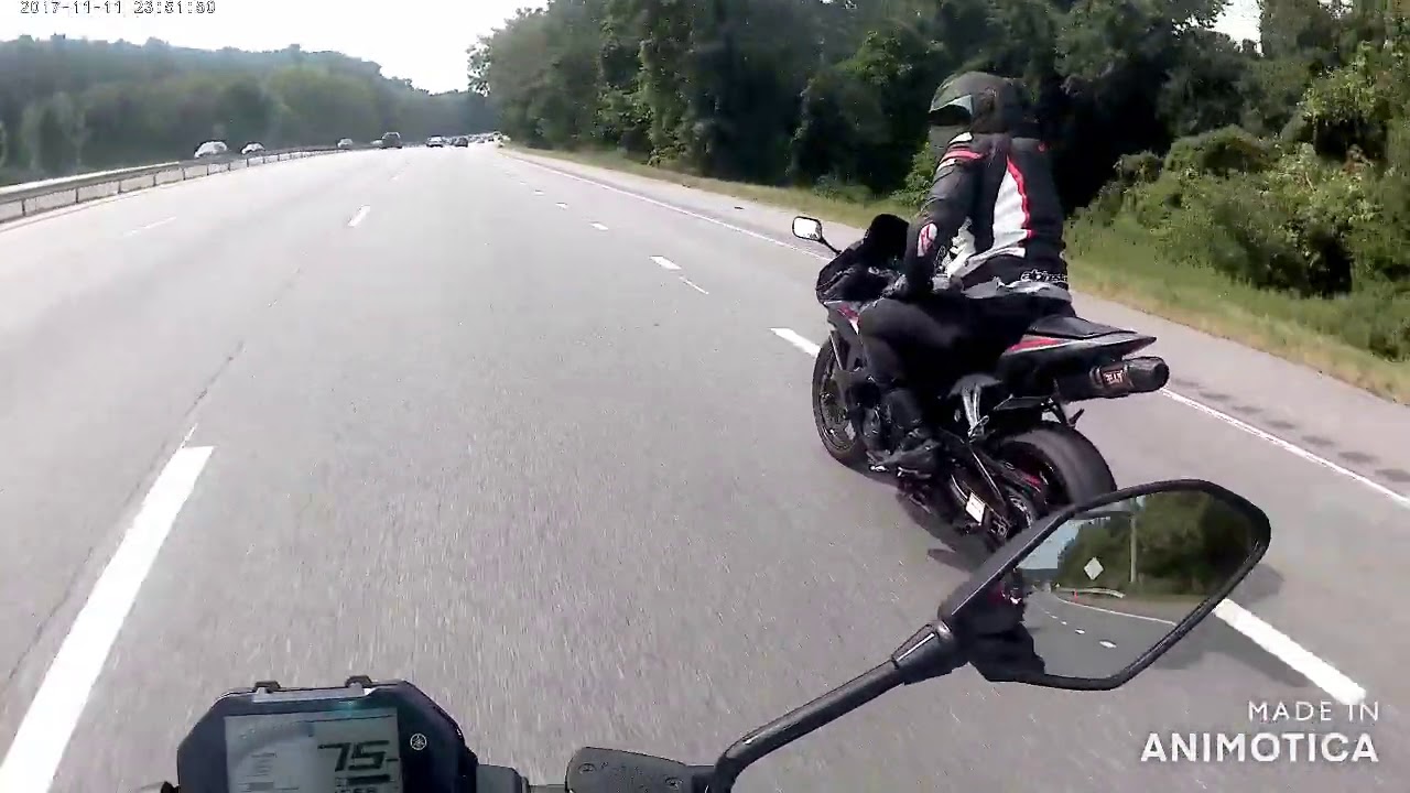 MT-03 Cruising on the Highway