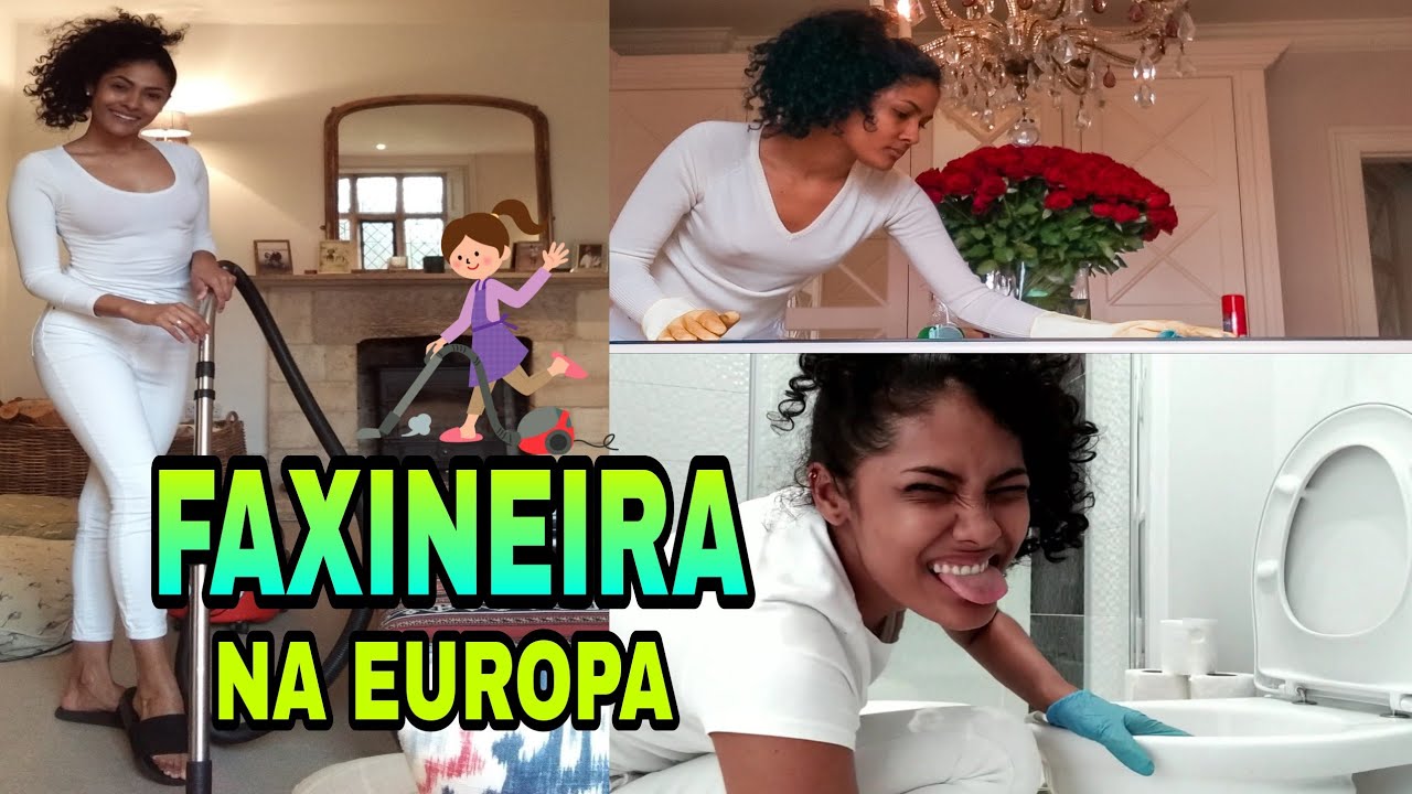 FAXINEIRA NA EUROPA! - MINHA ROTINA DE TRABALHO | Lorrana Carneiro