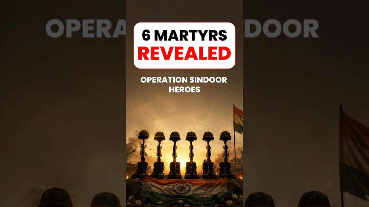 Operation Sindoor: 6 Brave Martyrs Honoured at the National War Memorial #operationsindoor #jaihind