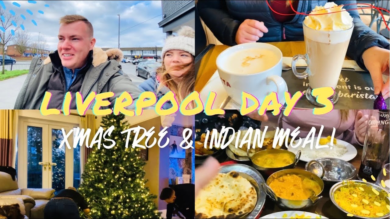 🇬🇧 Liverpool Day 3: DISNEY Christmas Tree, Liverpool City Centre & BAD Indian meal 🥘