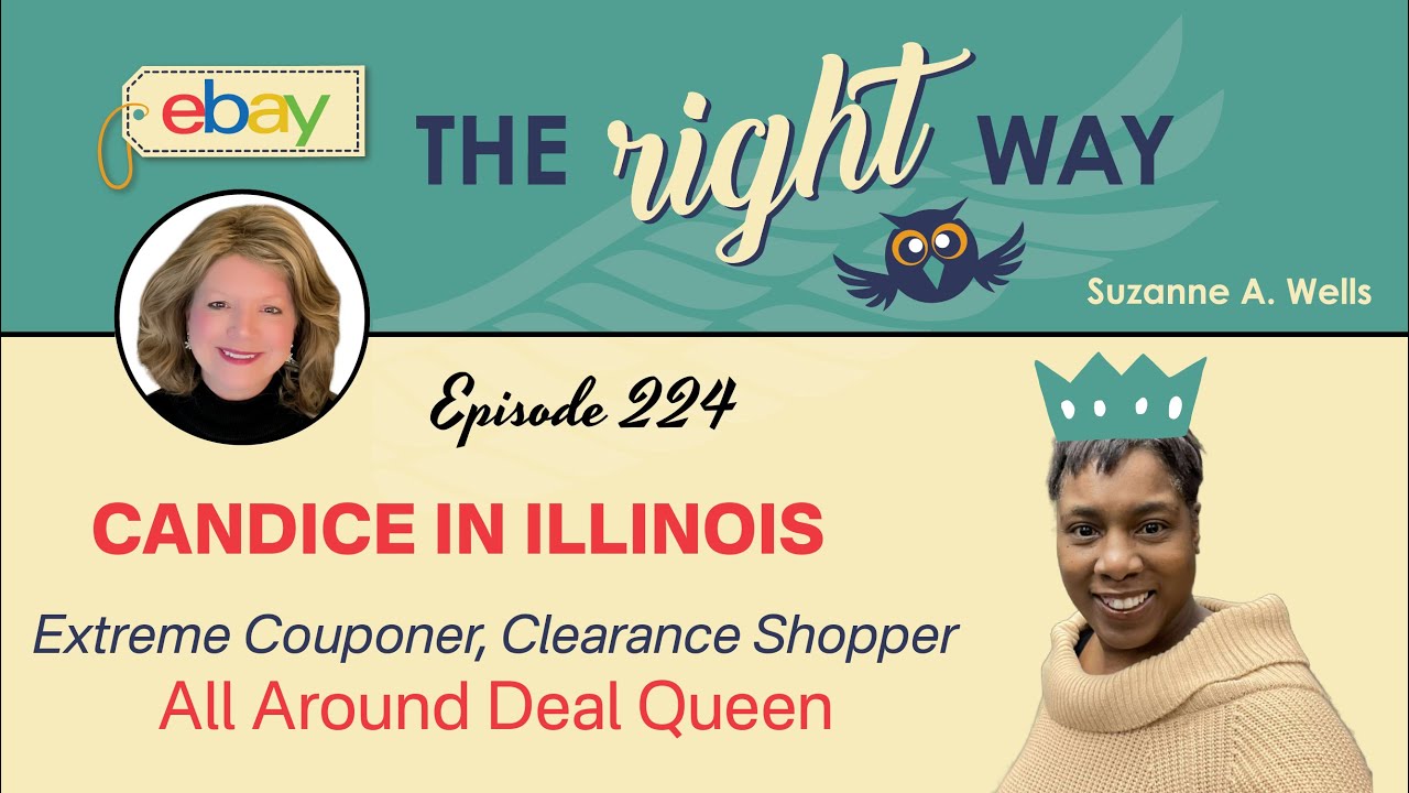 eBay Seller Chat with Candice in Illinois: Extreme Couponer, Clearance Shopper, The Deal Queen 👑