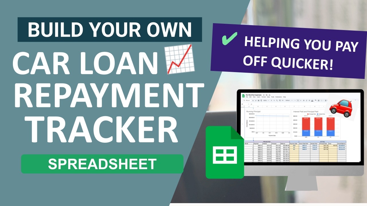 Build a Car Loan Repayment Tracker Spreadsheet with AI & Google Sheets | For Beginners to Pay Debt