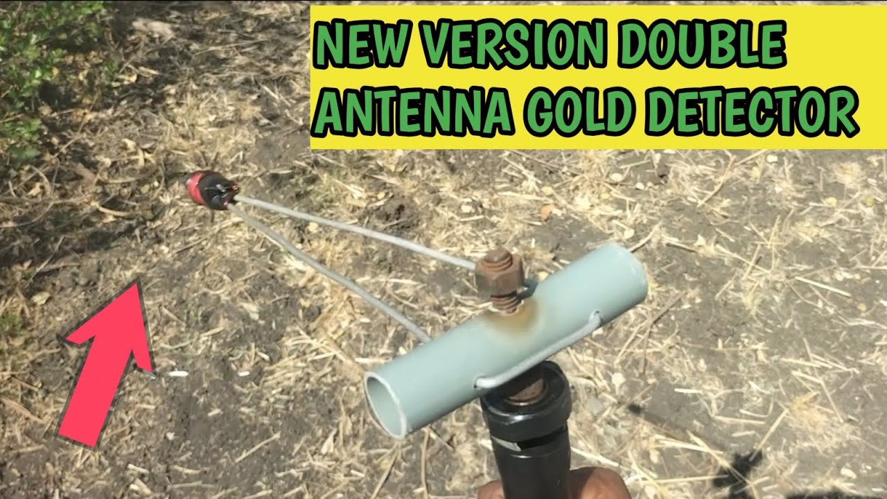 DIY, DOUBLE ANTENNA AURA SENSOR GOLD DETECTOR NEW VERSION, metal