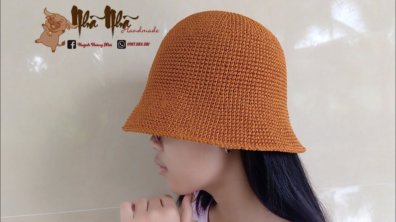 C&aacute;ch m&oacute;c ch&oacute;p n&oacute;n mũi đơn/ mũ x&ocirc; (Erik idol)_ bằng sợi dệt!