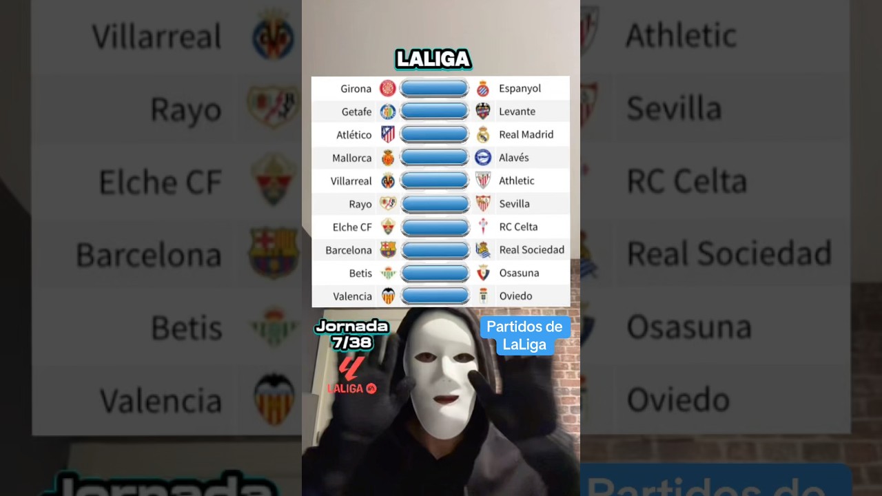 Partidos de LaLiga Jornada 7😍🤩 #laliga #futbol #footballshorts #realmadrid #atleticomadrid #parati