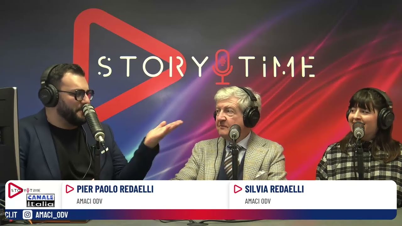 Il Presidente di AMACI odv, Pier Paolo Redaelli, e la Vicepresidente Silvia Redaelli a Story Time