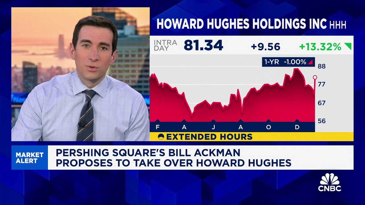 Билл Акман из компании Pershing Square предлагает поглотить компанию Howard Hughes.