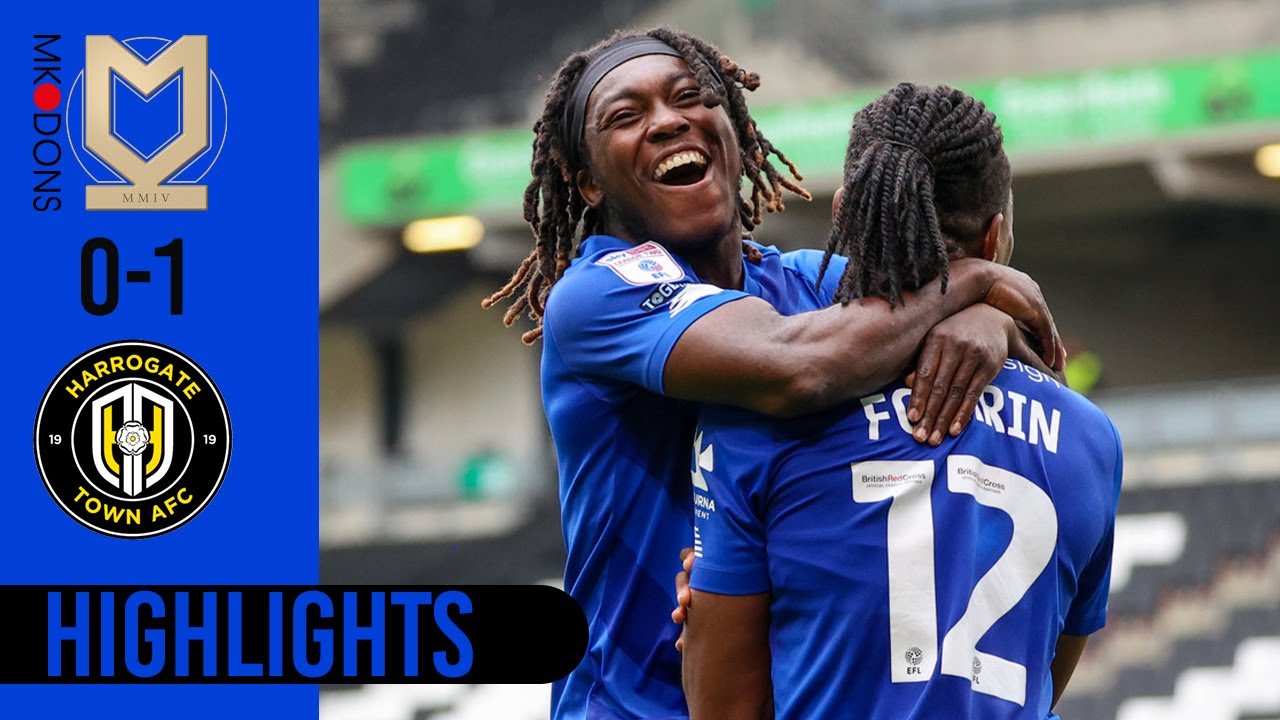 MK Dons 0-1 Harrogate Town highlights