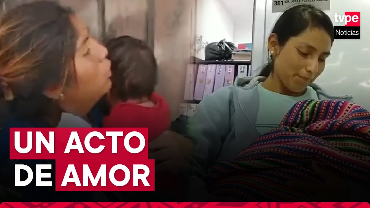 Huancayo: policía da de lactar a bebé tras intervención de madre que estaba en estado de ebriedad