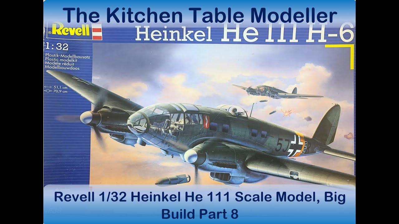 Revell 1 32 He111 Big Build Part 8   Starting to Paint