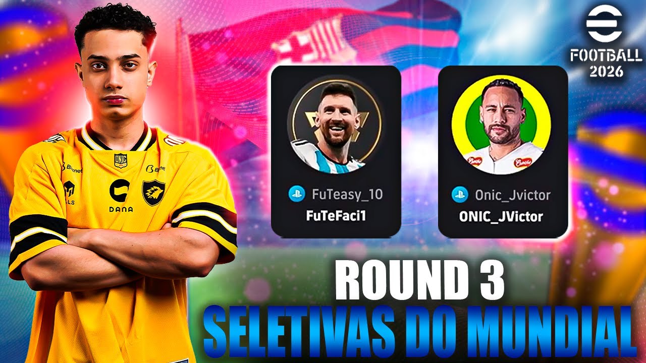 ENFRENTEI O @futefacil nas QUALIFY DO BARCELONA AO VIVO no EFOOTBALL 2026